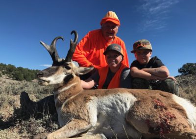 Conner Larsen and Grandpa Gene mentored antelope hunt 2018